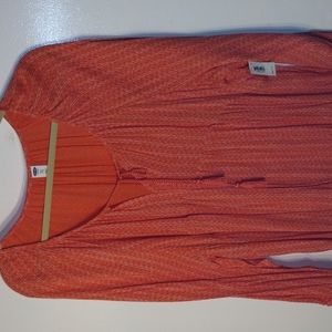 Old Navy 3XL Orange Poppy Boho Shirt